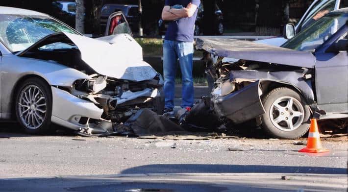 car accident 4 710x392 1 A head-on car accident in Annapolis, Maryland.