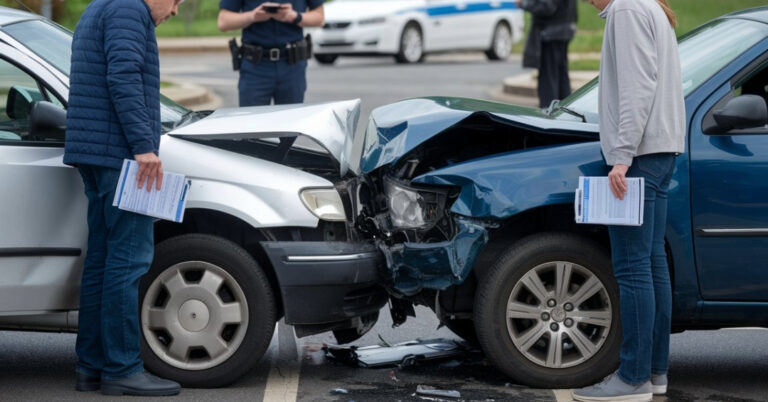 car damage liability after an accident