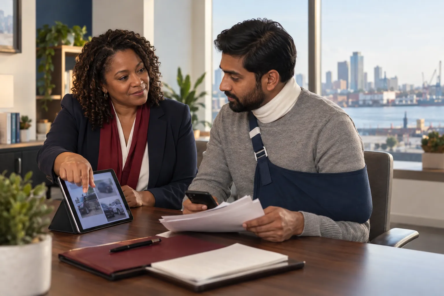 Auto Accident Lawyer in Dundalk, MD: Your Maryland Crash Claim Guide 1 Checklist document with pen on desk, symbolizing post-crash guidance steps