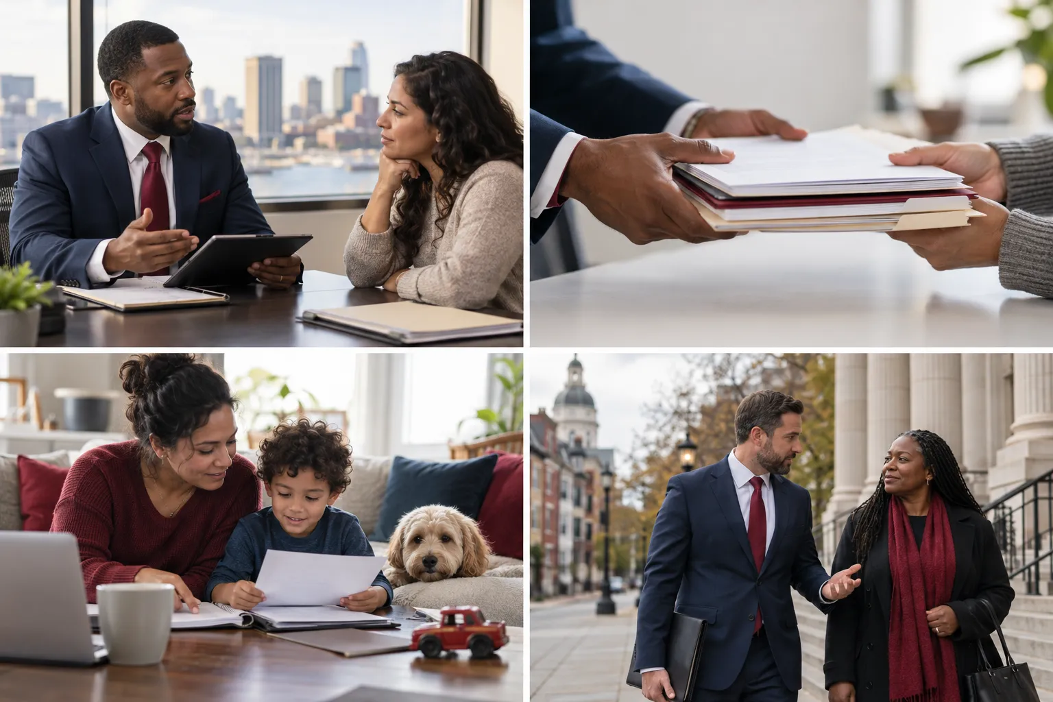 Rideshare Accident Lawyer Maryland: Uber & Lyft Injury Claims Guide 2 Maryland rideshare accident lawyer consulting with client at desk