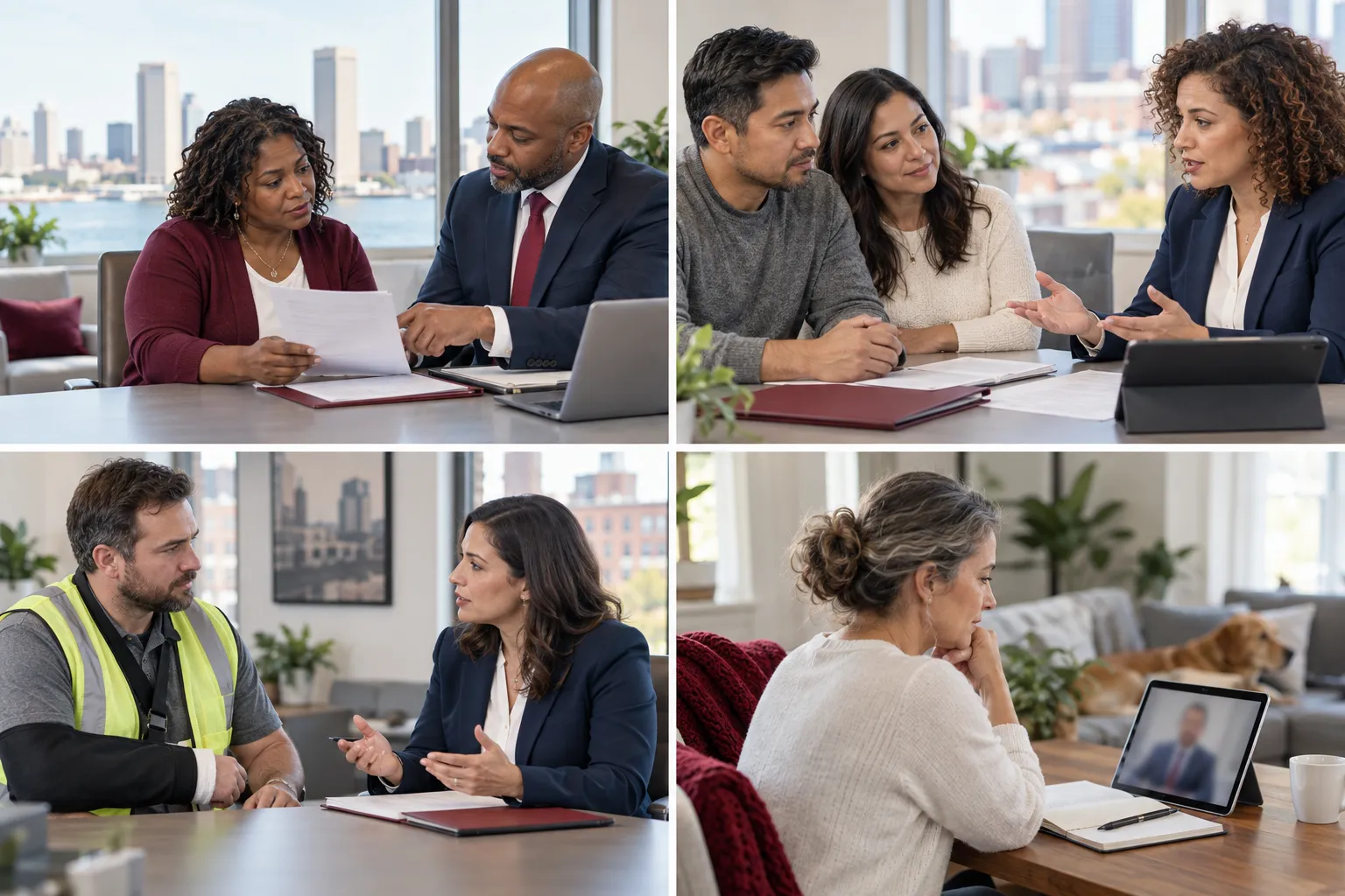 Workers Comp Attorney Baltimore MD: Your Guide to Maryland Workers' Compensation 2 Injured worker reviewing denied claim documents with workers comp attorney